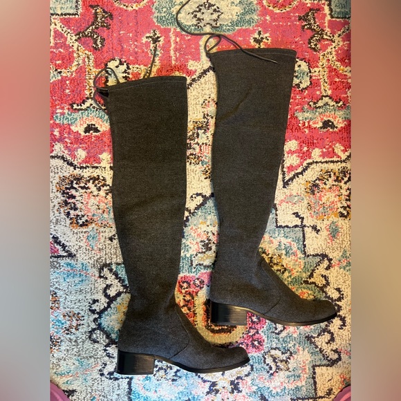 Style Charles grey thigh high boots - Picture 3 of 7